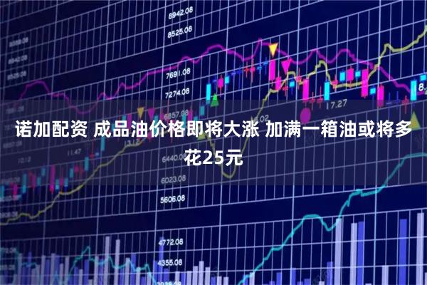 诺加配资 成品油价格即将大涨 加满一箱油或将多花25元