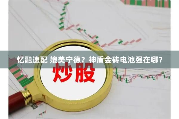忆融速配 媲美宁德？神盾金砖电池强在哪？